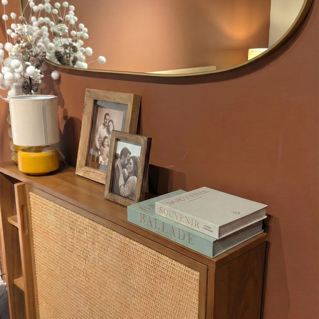 Faux livres décoration d'intérieur en lin – Lot de 2 boîtes secrètes