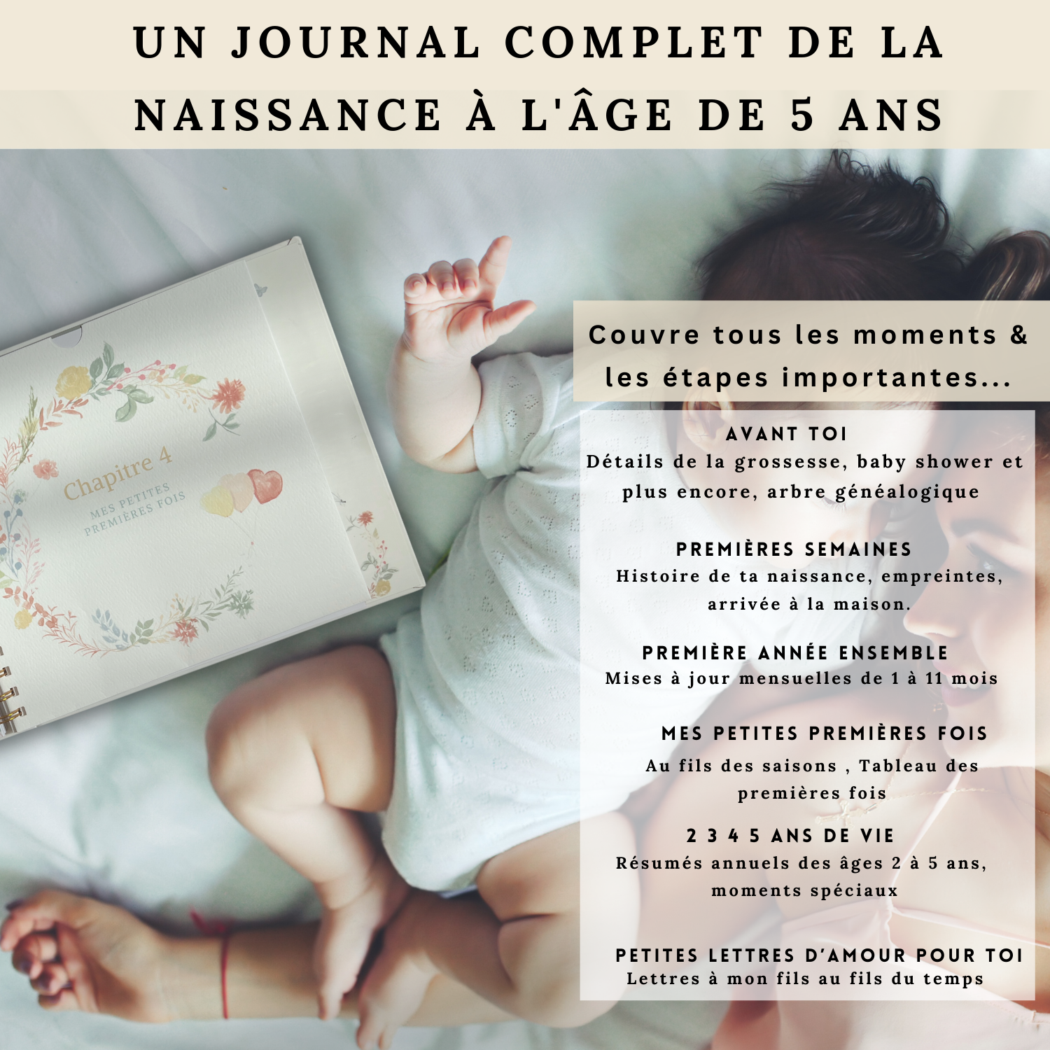 Livre de naissance bébé