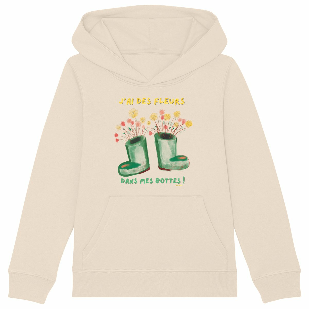 J'ai des Fleurs dans mes Bottes -Sweat à capuche Enfant- Premium Plus