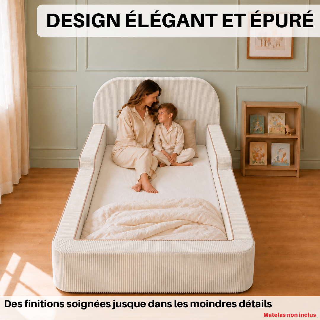 Lit Cocon TIPICHOU terracotta dans une chambre d’enfant